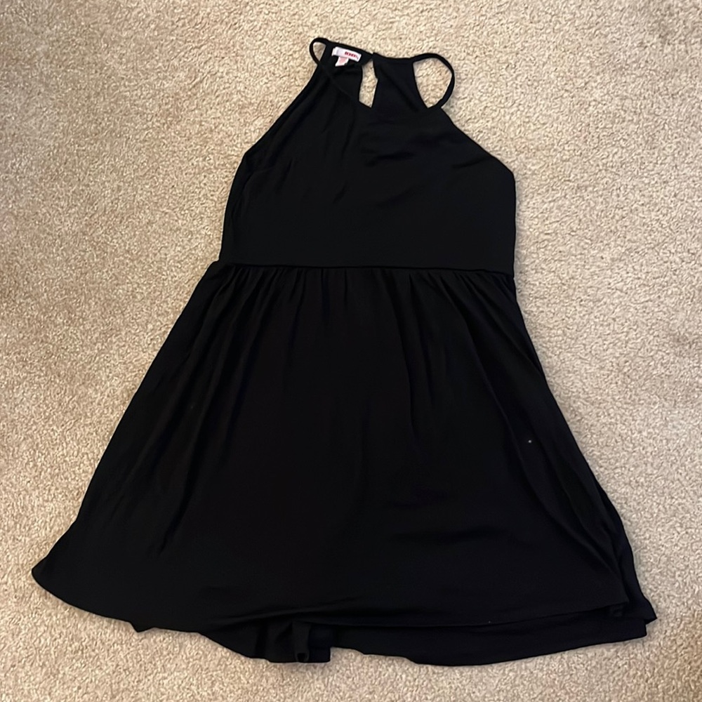 Black midi dress